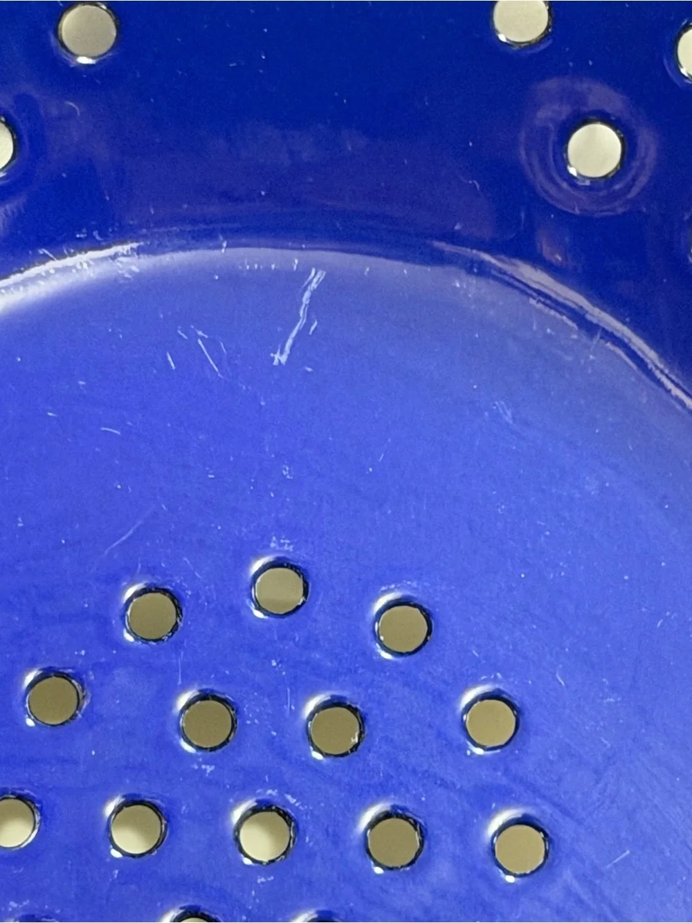 The Pioneer Woman Strainer 5 Quart Cobalt Blue Flowers Stainless Steel